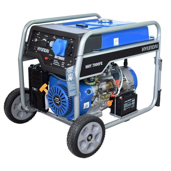 Generatore elettrico a benzina monofase Hyundai HHY7000FEK