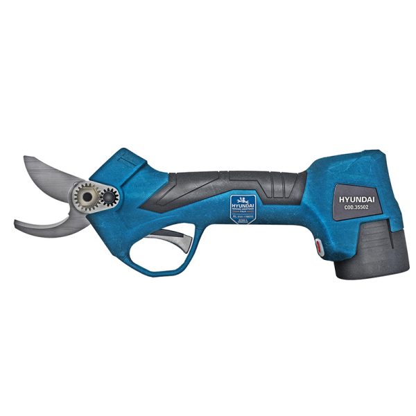 Hyundai HY-35502 battery-powered pruning shears with case