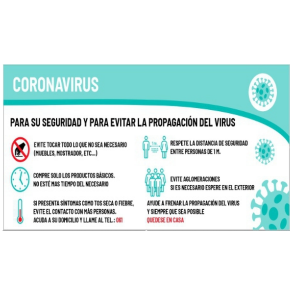 Cartel prevención coronavirus IMQ-B