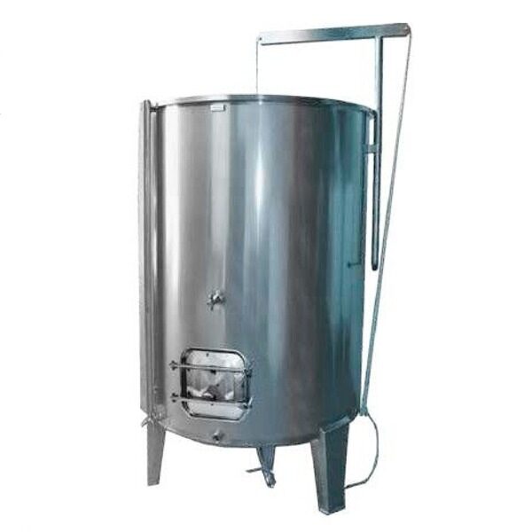 INOX 304 wine tank always full conical bottom with complete air closure