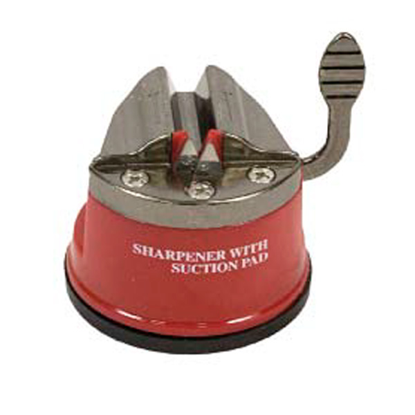 Suction cup sharpener with metal head