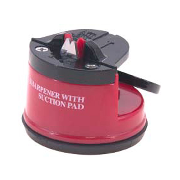 Suction cup sharpener with plastic head