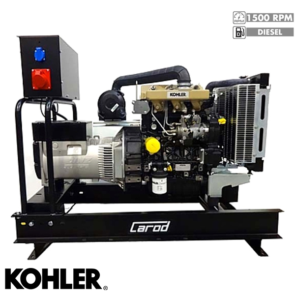 Generador Eléctrico Monofásico Carod CMW-20L con motor Kohler KDI-1903M Diesel