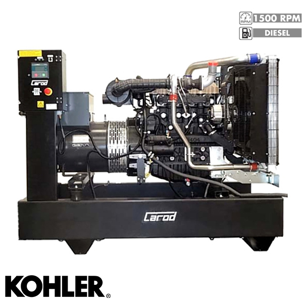 Generador Eléctrico Monofásico Carod CTK-66L con motor KOHLER KDI 3404TM Diesel