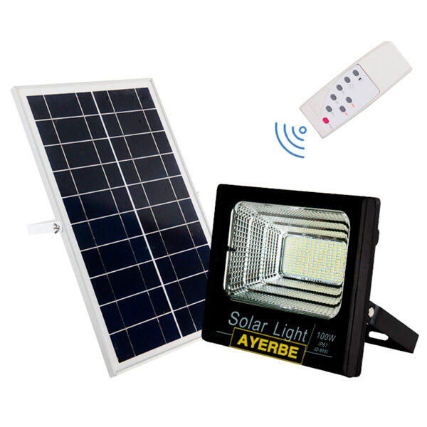Foco solar 100W con mando a distancia Ayerbe