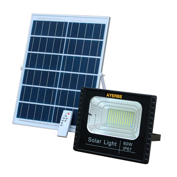 Foco solar 200W con mando a distancia Ayerbe