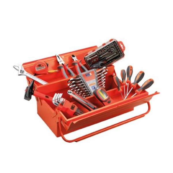 Metal box 5 trays with HR tools