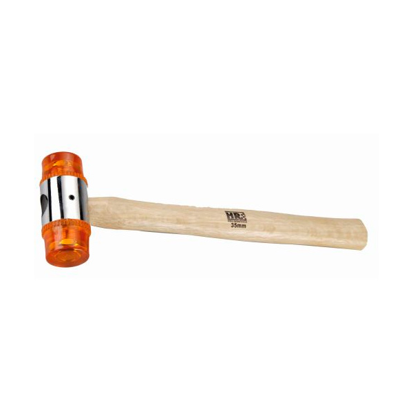 PVC jaw hammer with HR wood handle