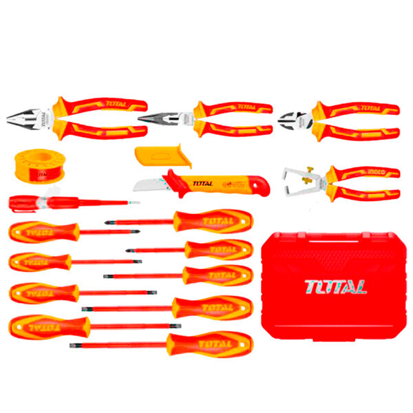 Set mit 16 Isolierwerkzeugen für Elektriker Anova-Total THKITH1601