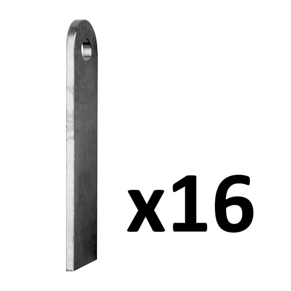 Kit cuchillas descarificadoras para desbrozadora de martillos de 68 cm Grillo G85d - G107d - G108 - G110
