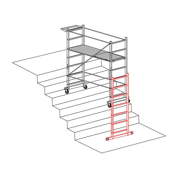Kit de escalinatas para andamios Faraone modelo RAPID