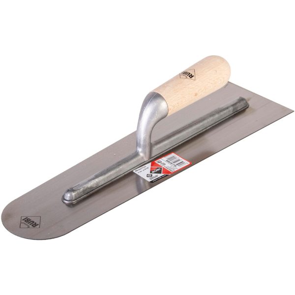 Round tip self-leveling trowel