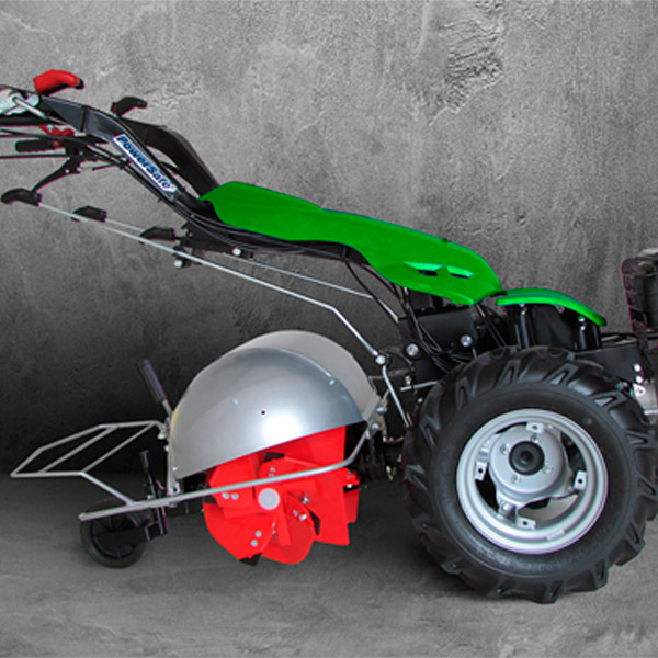Double Groundblaster rotary plow for Ferrari rototiller
