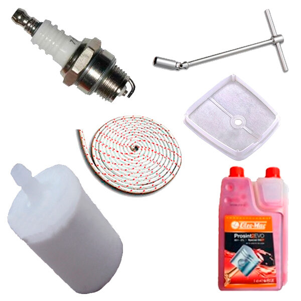 Kit de manutenção para cortadores de escova e motosserras