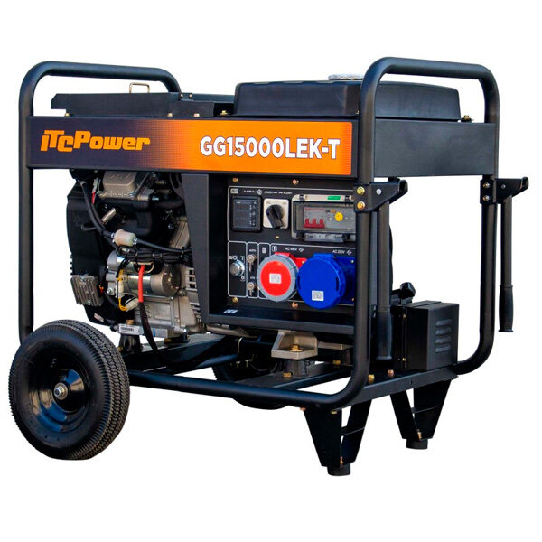ITCPower GG15000LEKT Benzin-Generator 10 KW (230 V) / 13.5 Kva (400 V)