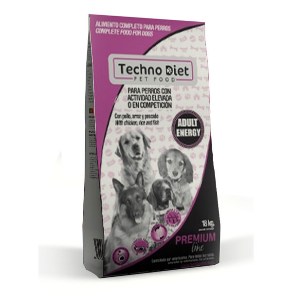 Ich denke für Hunde Techno Diet Premium Line Adult Energy P2 18Kg