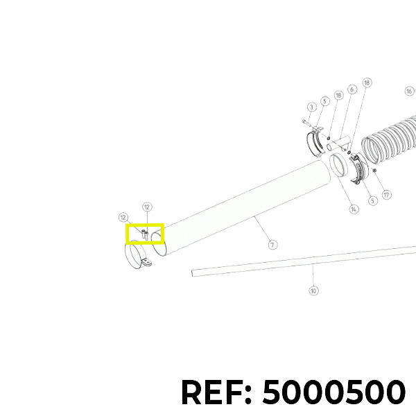M6x20 screw for Cifarelli V1200 vacuum cleaner