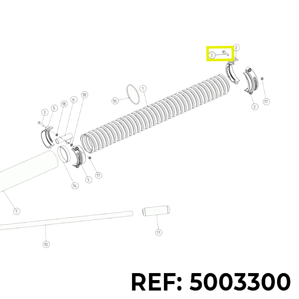 M6x30 screw for Cifarelli V1200 vacuum cleaner