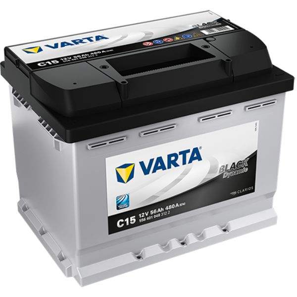 Batería para coche Varta Black Dynamic C15 56Ah 12V 480A