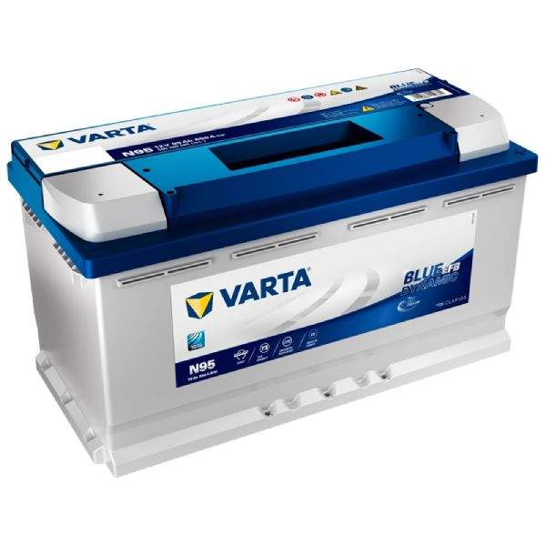 Batterie de voiture Varta Blue Dynamic EFB N95 95Ah 12V 850A
