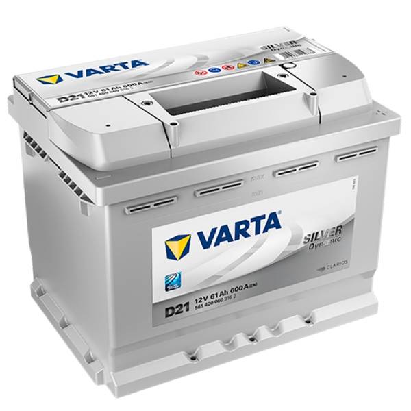 Varta Silver Dynamic D21 61Ah 12V 600A car battery
