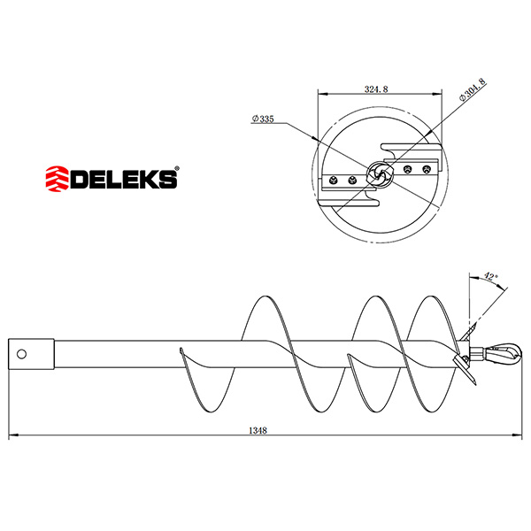 Drill Bit Deleks AUGER-ZHD-30