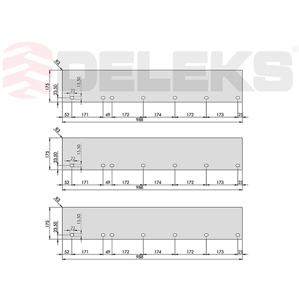 Deleks SSH-04 3.0 steel blade set