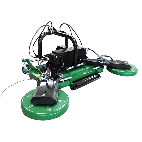 Double disc brushcutter for double GB tractor