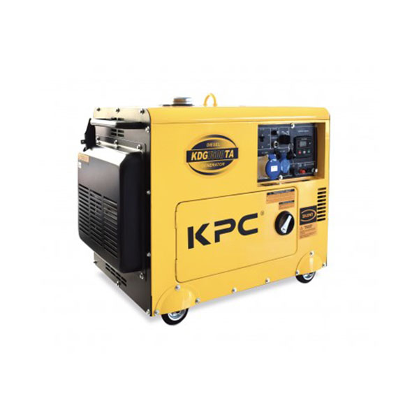 Gerador a diesel monofásico KPC KDG7500TA AVR 5000W à prova de som