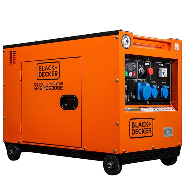 Générateur diesel monophasé BLACKandDECKER BXGND6300E 6,3 kW