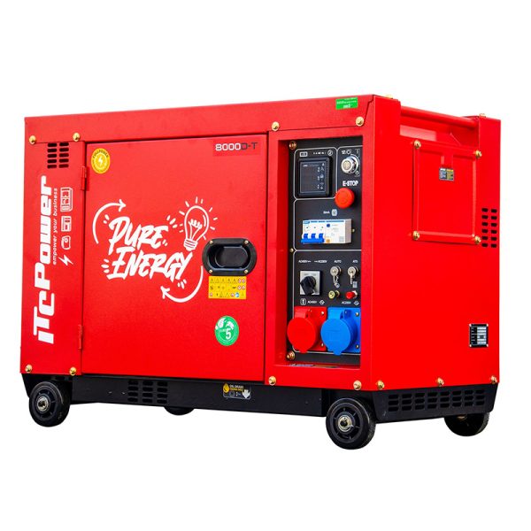 Generador de Diésel ITC Power 8000D-T RED EDITION 7900 KVA